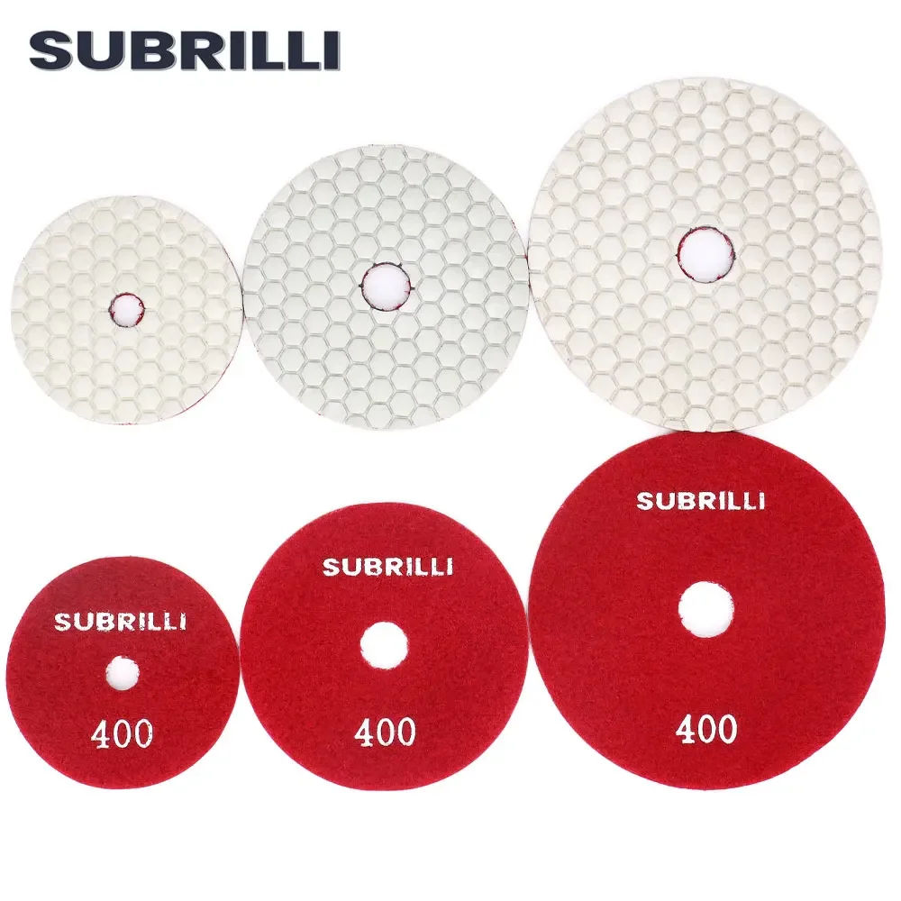 Миниатюра Алмазные диски для полировки камня SUBRILLI, 80/100/125 мм