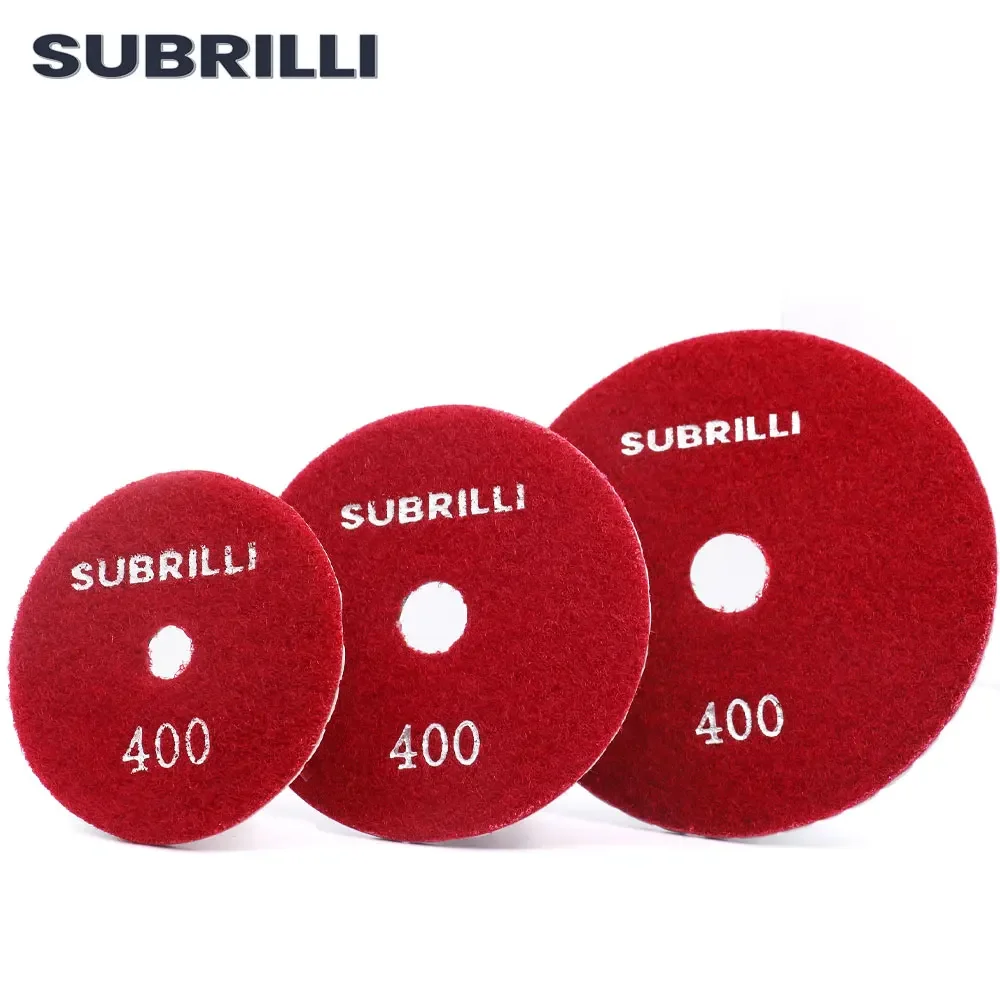 Алмазные диски для полировки камня SUBRILLI, 80/100/125 мм