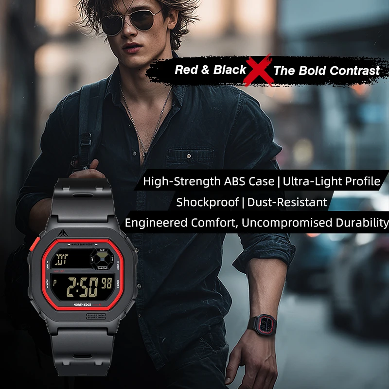Миниатюра Цифровые спортивные часы NORTH EDGE X1