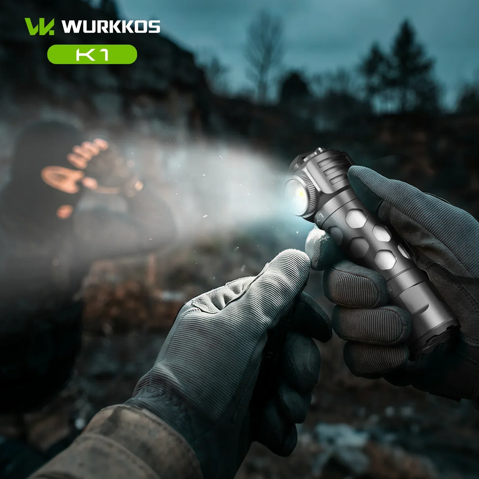Миниатюра EDC-фонарик Wurkkos K1 1850 люмен, RGB, алюминий