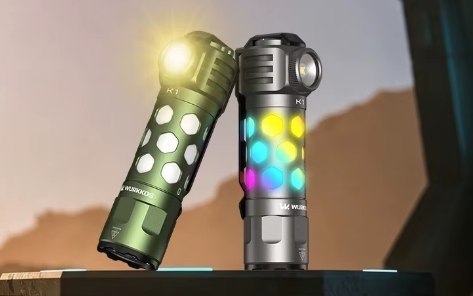 EDC-фонарик Wurkkos K1 1850 люмен, RGB, алюминий