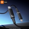 Миниатюра Кабель HOCO U153 USB-C — USB-C, 100 Вт, чип E-marker