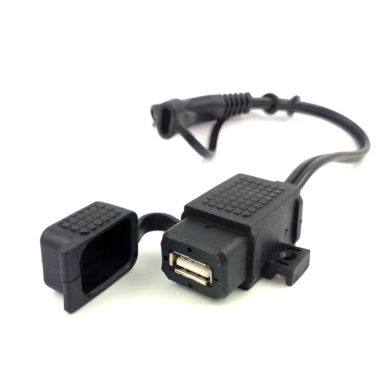 Миниатюра Зарядка для мотоцикла SAE на 2 USB, водонепроницаемая