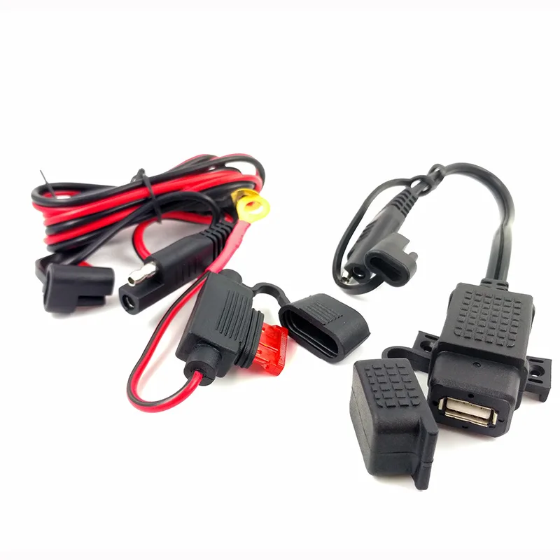 Зарядка для мотоцикла SAE на 2 USB, водонепроницаемая