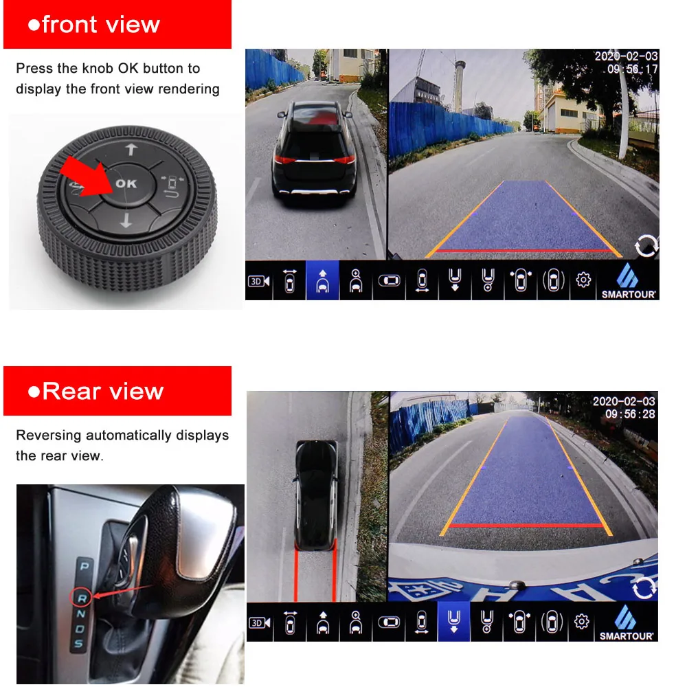 Миниатюра Автомобильный видеорегистратор Smartour с обзором 360°