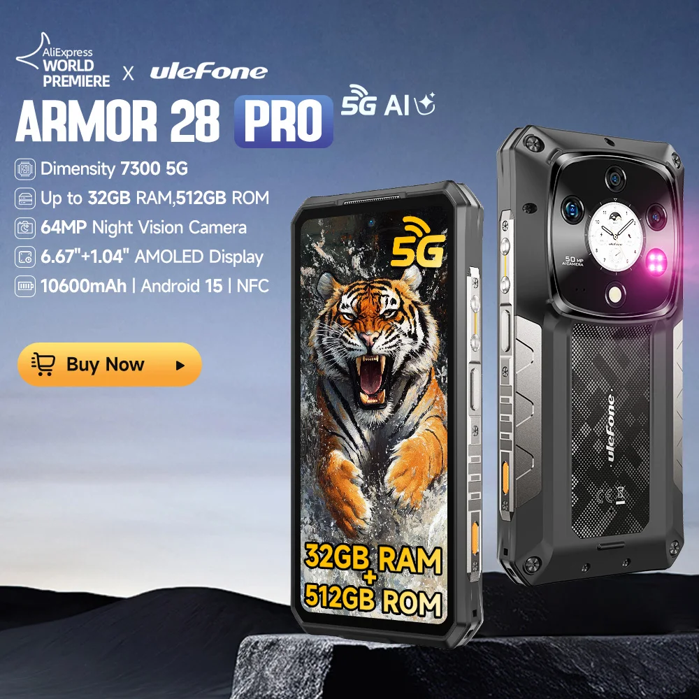Миниатюра Смартфон Ulefone Armor 28 Pro, 32/512 ГБ, глобальная версия