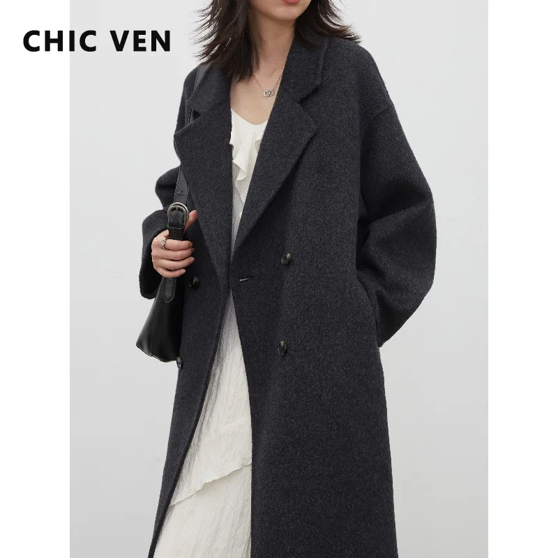 Миниатюра Женское шерстяное пальто CHIC VEN на осень и зиму