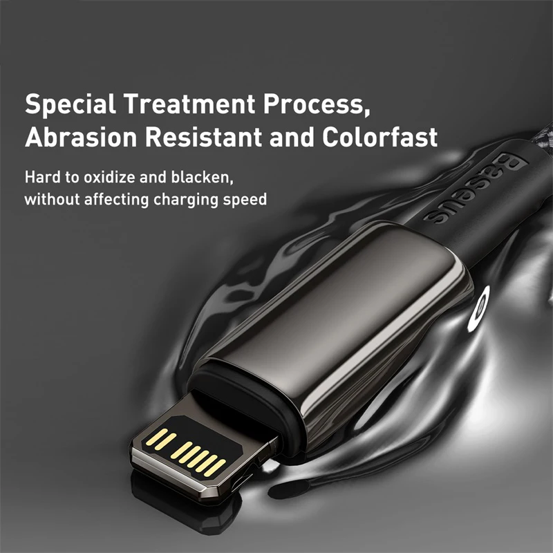 Миниатюра Кабель Baseus 20 Вт USB C для iPhone 14 13 11 8 XR PD Кабель для быстрой зарядки iPhone 12 SE USB типа C Кабель для быстрой зарядки для Macbook