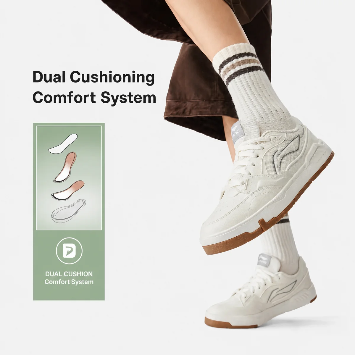 Миниатюра Скейт-кроссовки Li-Ning COMMON 80S с амортизацией