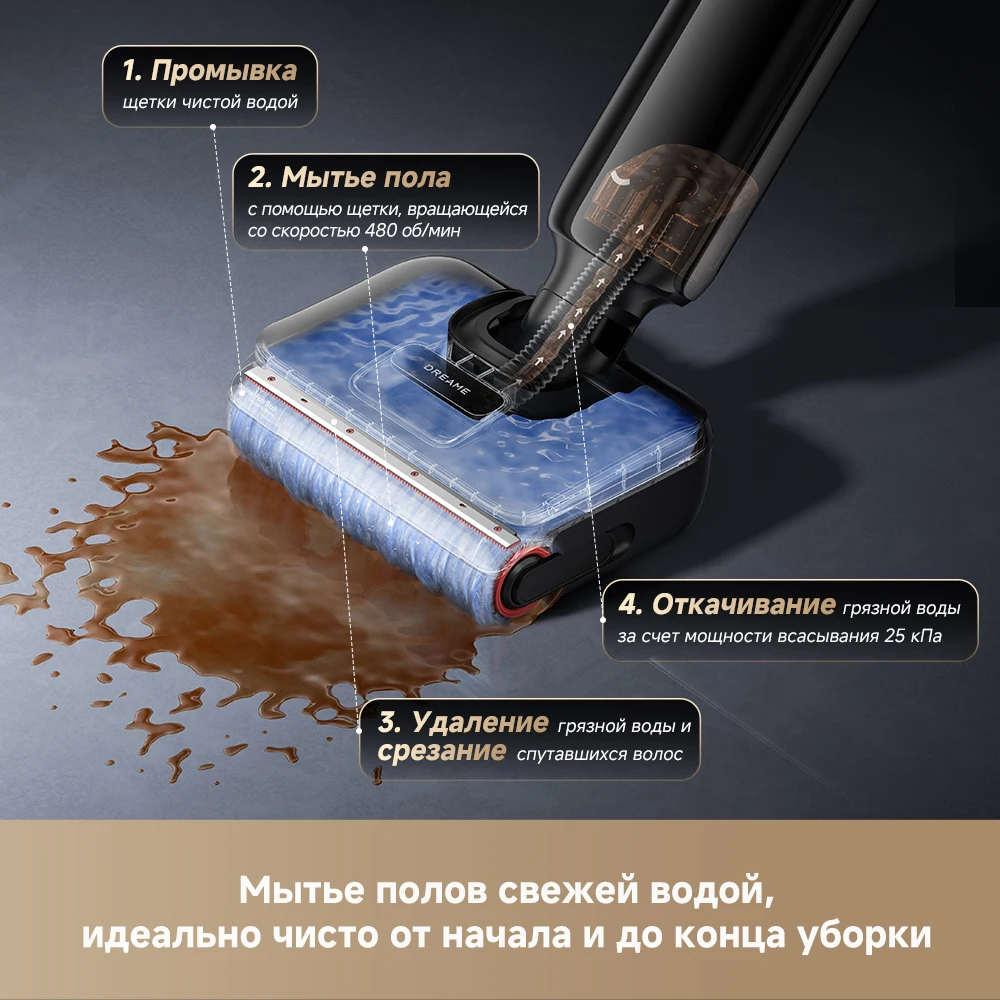 Миниатюра Пылесос Dreame G12 для влажной и сухой уборки