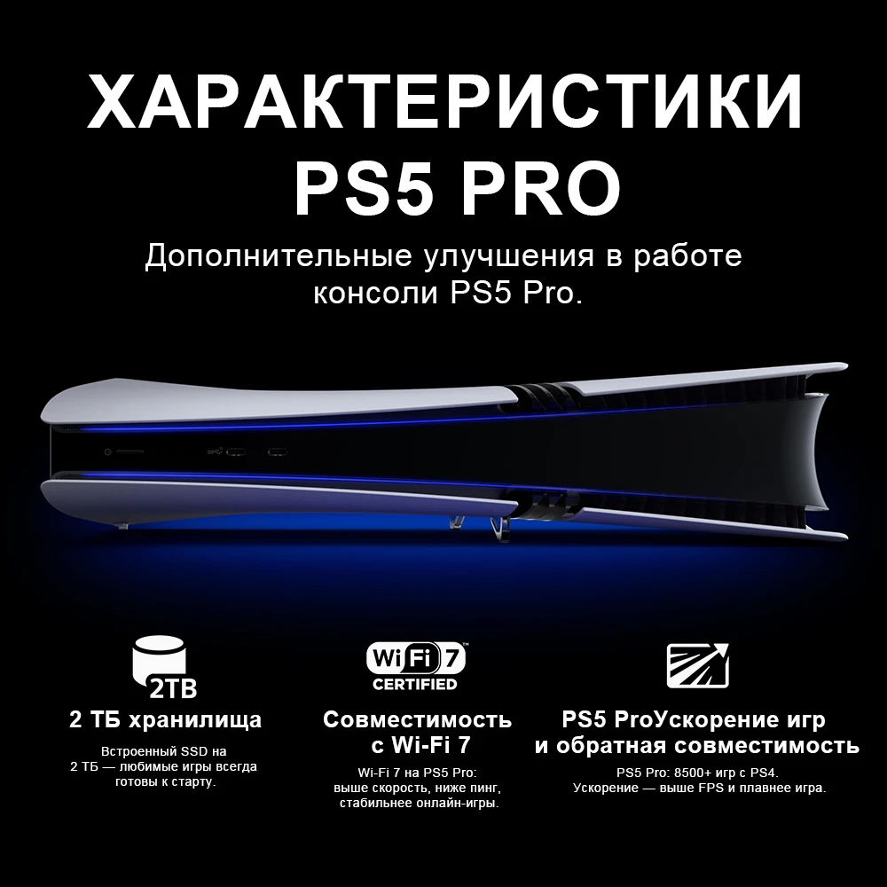 Игровая консоль Sony PlayStation 5 Pro, 2 ТБ