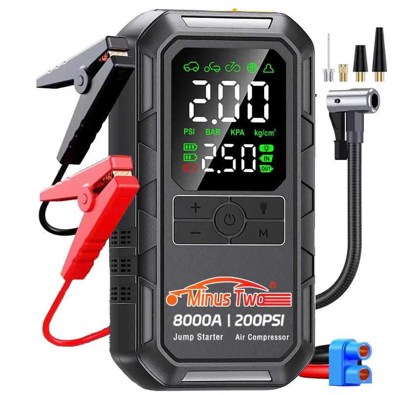 Миниатюра Пусковое устройство для авто 4-в-1, 4000 А, компрессор 200 PSI