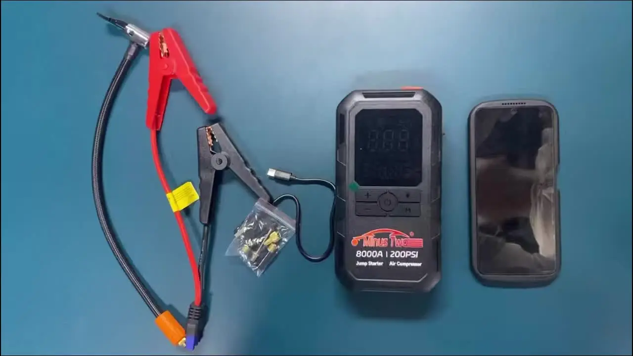Пусковое устройство для авто 4-в-1, 4000 А, компрессор 200 PSI