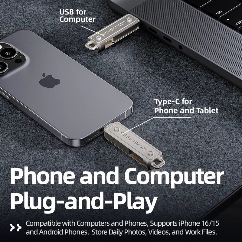 Флешка MOVESPEED USB Type-C, 64–512 ГБ