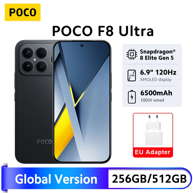 Миниатюра Смартфон Poco F8 Ultra, глобальная версия
