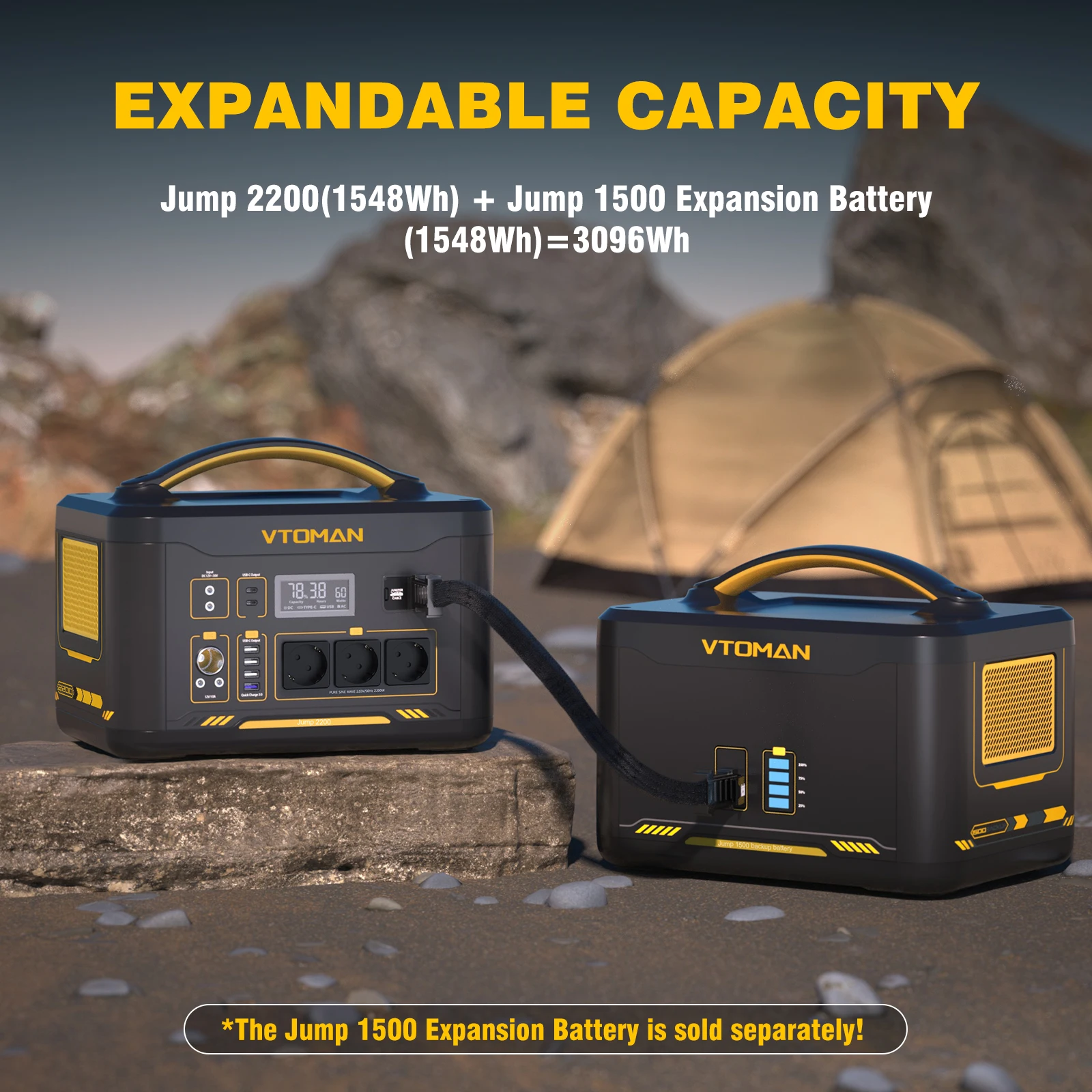 Миниатюра Электростанция VTOMAN JUMP2200 1548Wh