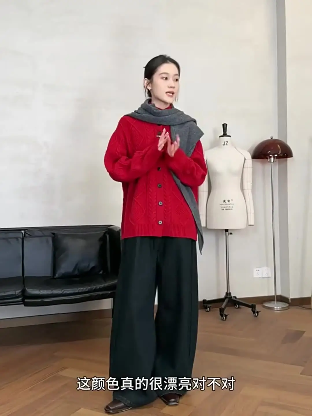 Миниатюра Женский зимний кардиган RED Valentino, шерсть с нейлоном