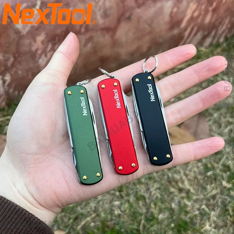 Мини-мультитул NexTool на ключи: нож и отвёртка
