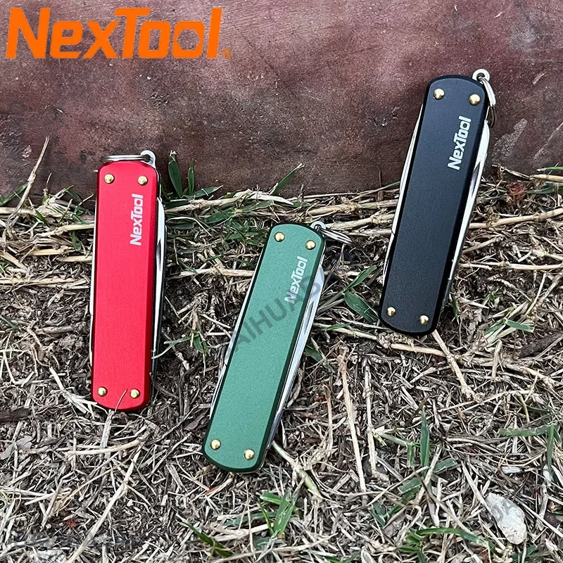 Мини-мультитул NexTool на ключи: нож и отвёртка