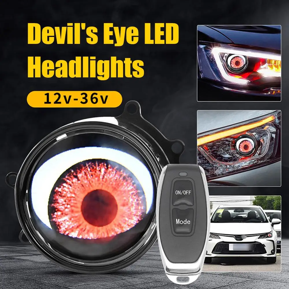 Миниатюра Светодиодная линза Devil Eye для фары, 6 режимов