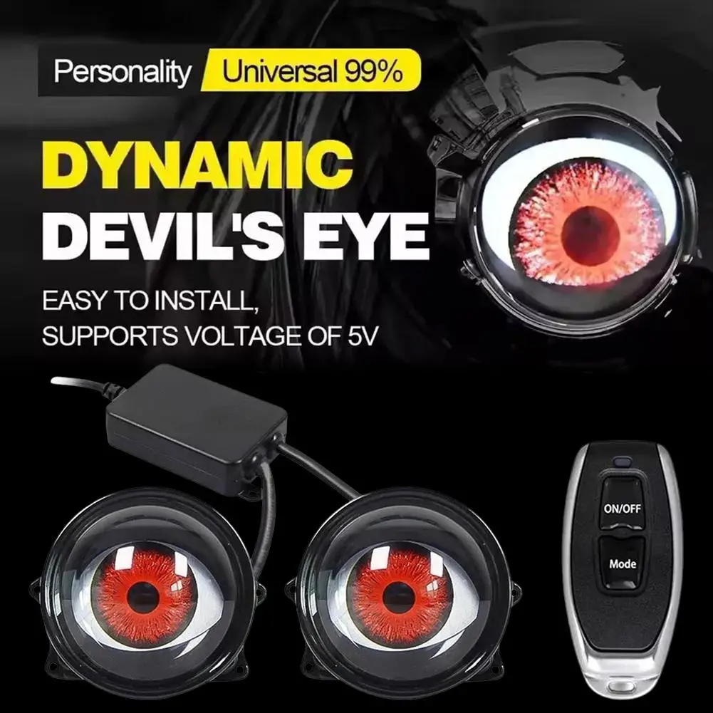 Миниатюра Светодиодная линза Devil Eye для фары, 6 режимов