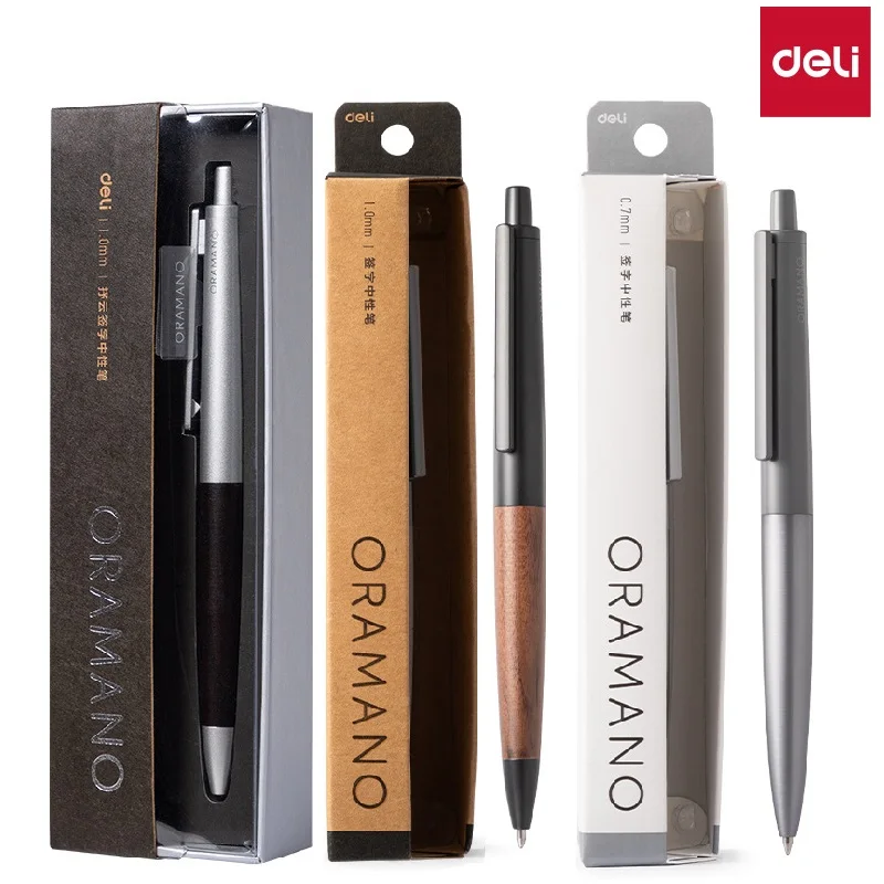 Миниатюра Ручка Deli ORAMANO A9/A9PRO, металл, рукоятка из ореха