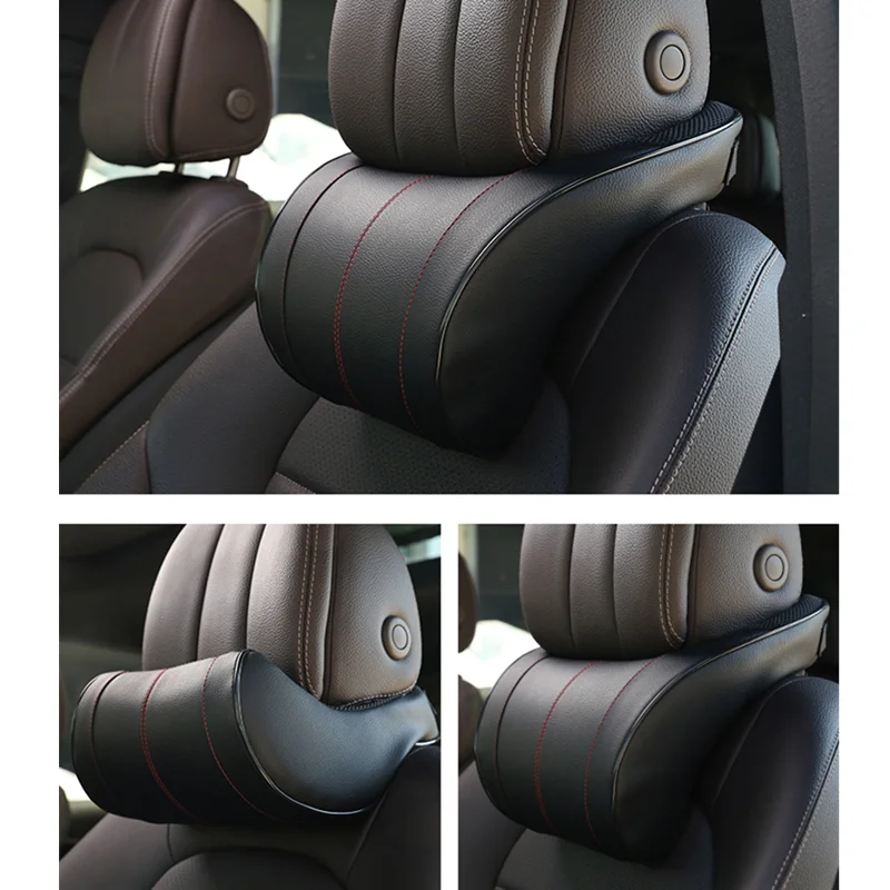 Автомобильная подушка из PU-кожи, 3 цвета
