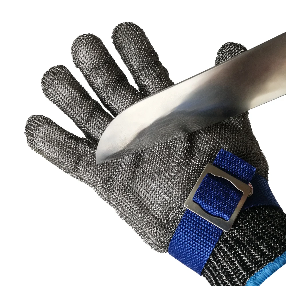Защитные перчатки QEAR SAFETY из нержавеющей стали  ISO13997, уровень резки F