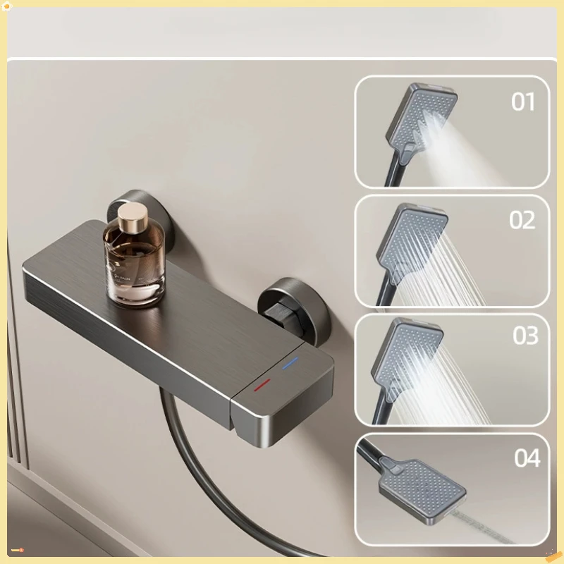Душевая система Simple Showers System, алюминий, серый и кремовый