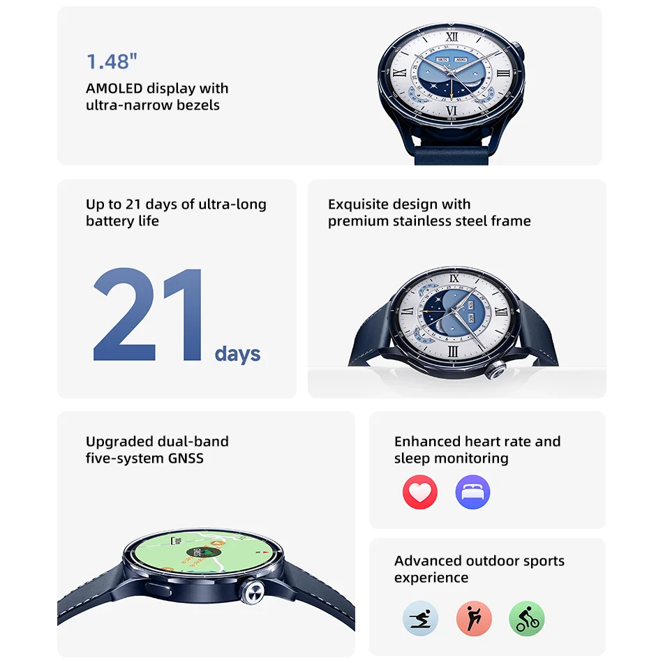 Умные часы Xiaomi Watch S5 с AMOLED 1,48 дюйма
