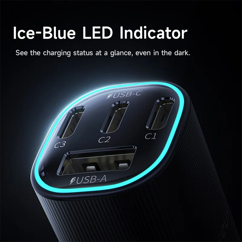Миниатюра Автомобильная зарядка Baseus 160W, USB-C PD3.0/PPS