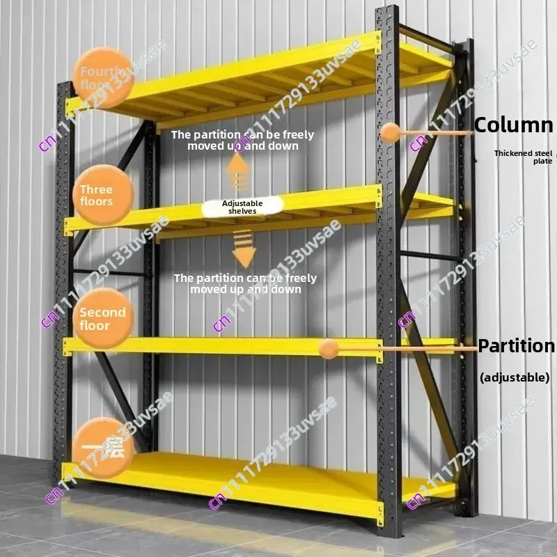 Миниатюра Металлический многоярусный стеллаж для хранения