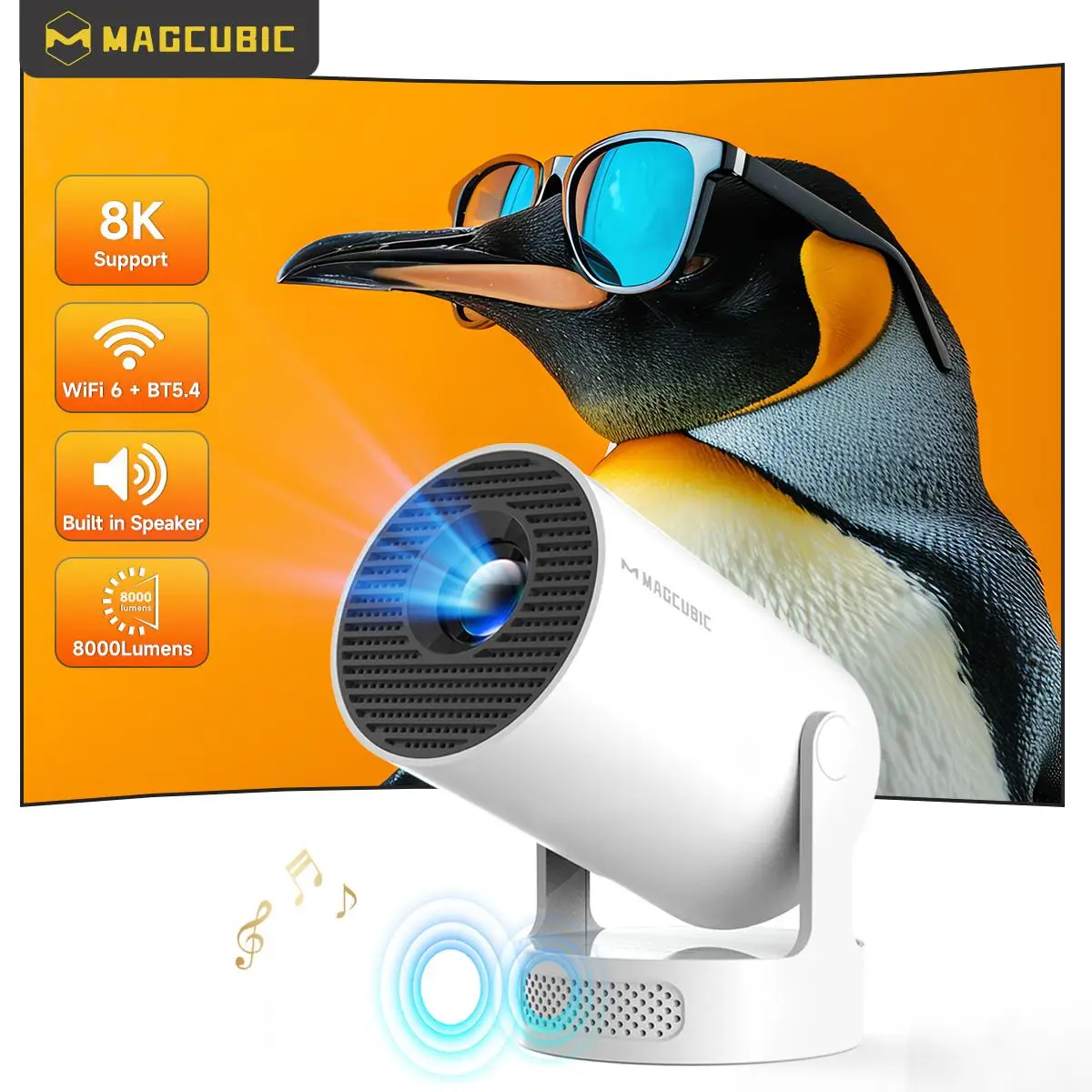 Цифровой проектор Magcubic HY300 Pro+ с 8K