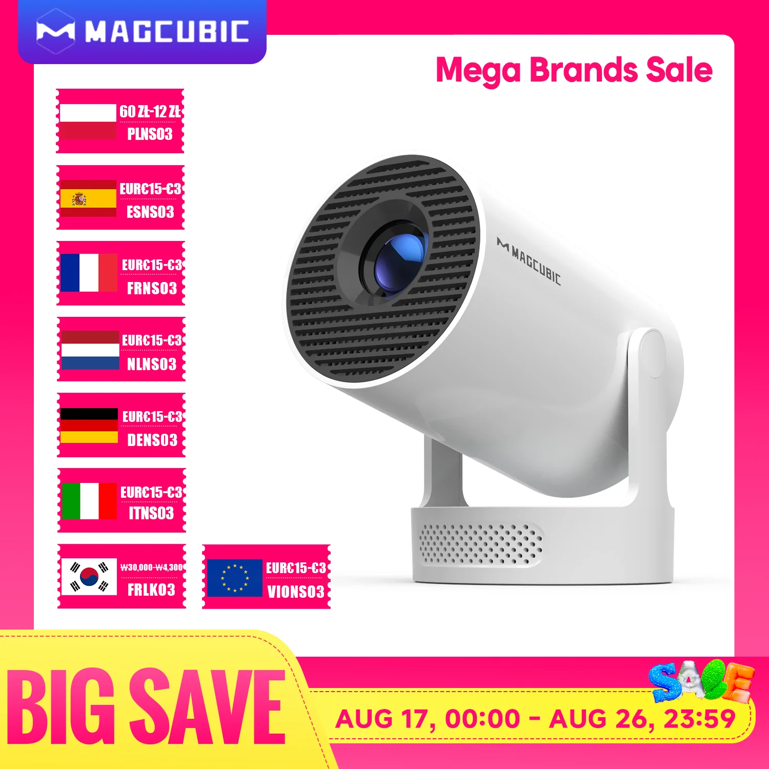 Миниатюра Цифровой проектор Magcubic HY300 Pro+ с 8K