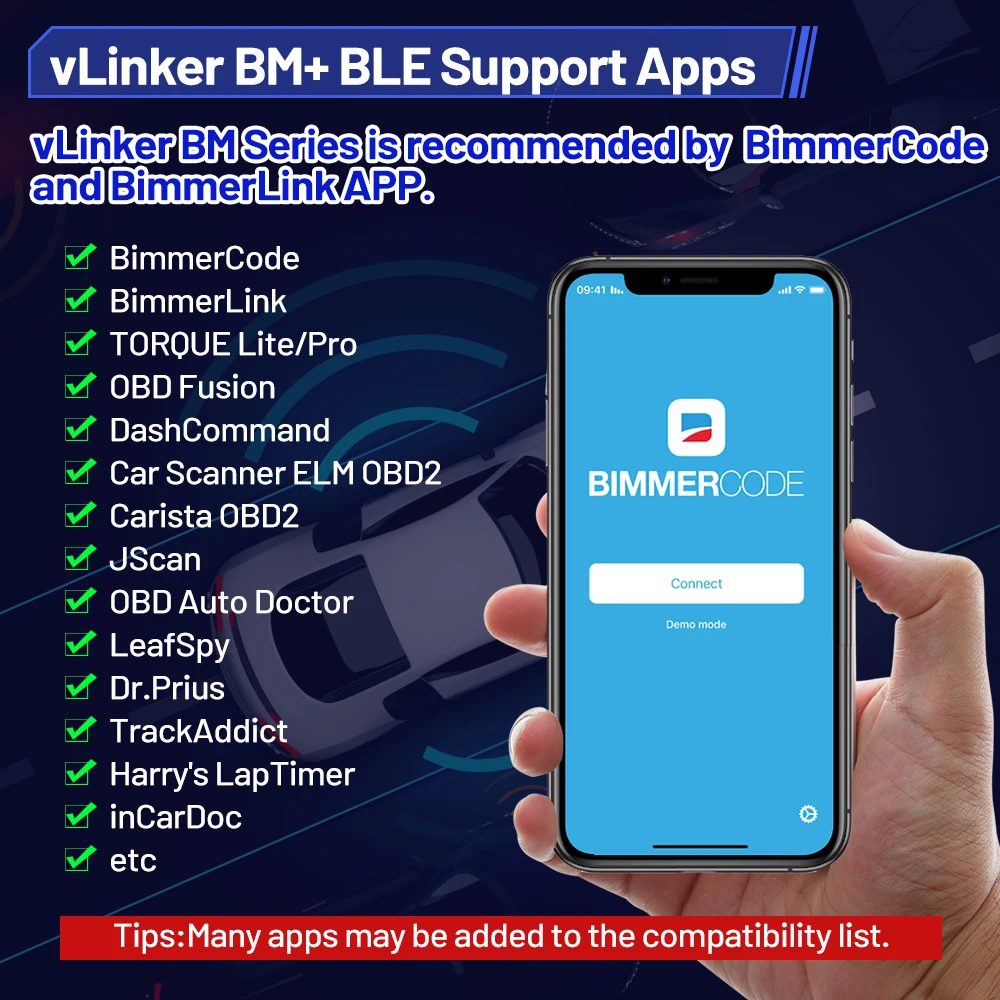 Миниатюра Автосканер Vgate VLinker BM+ для BMW