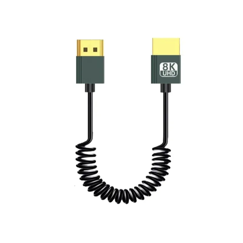 Миниатюра Пружинный кабель HDMI 8K UHD