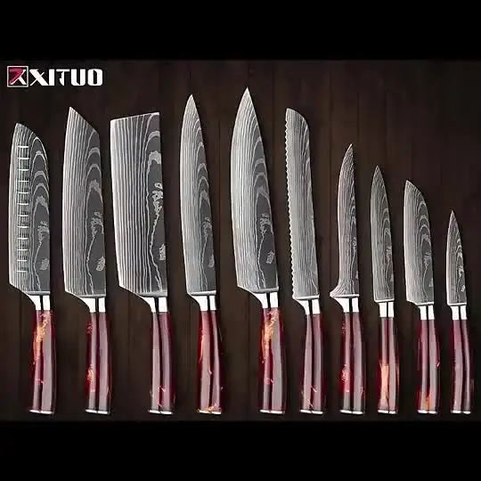 Набор кухонных ножей XITUO, 15 предметов