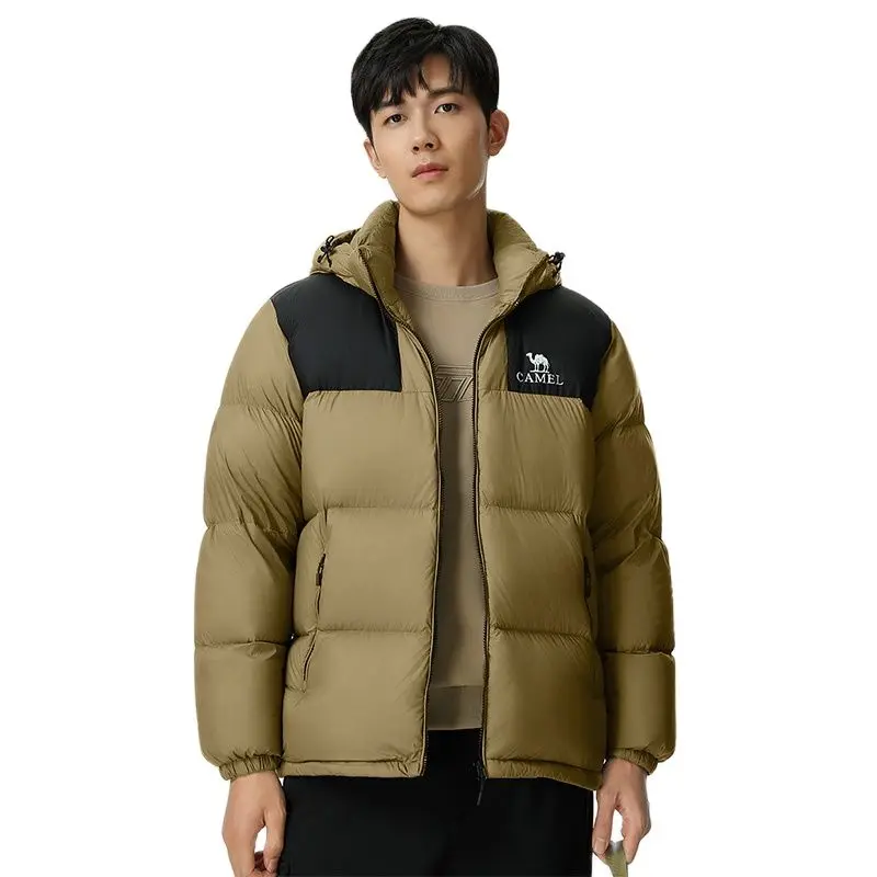 Миниатюра Зимний пуховик Golden Camel из белого утиного пуха