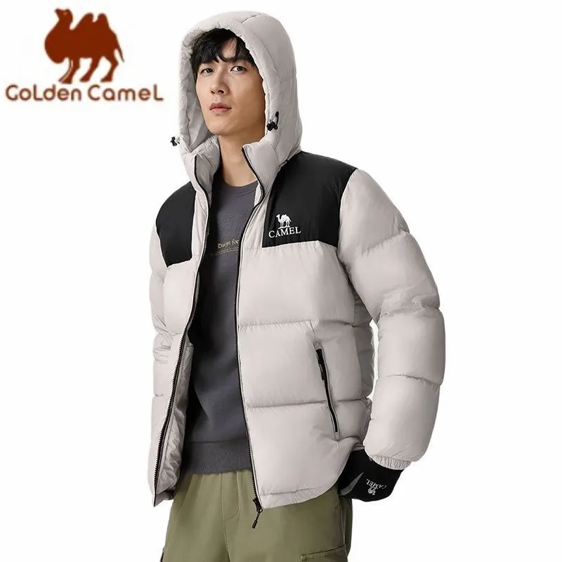 Миниатюра Зимний пуховик Golden Camel из белого утиного пуха