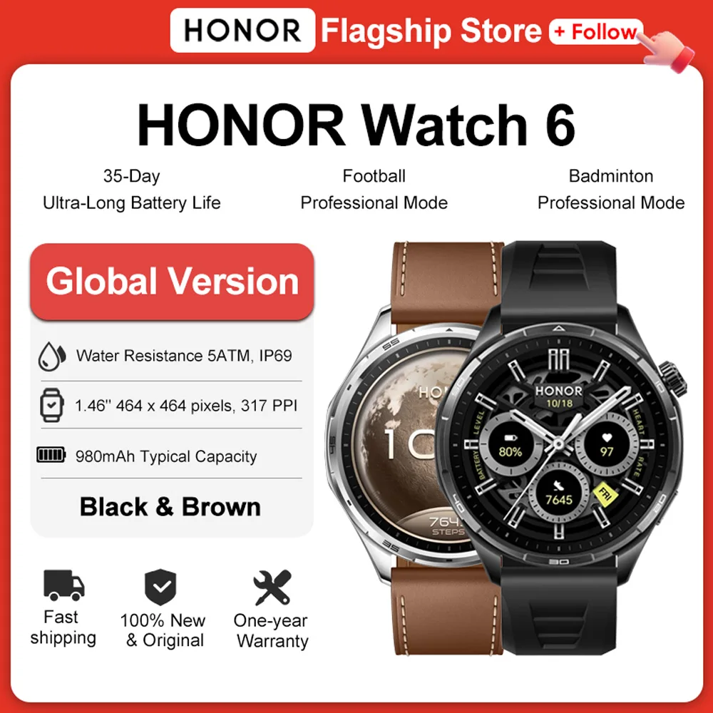 Умные часы HONOR Watch 6 Global