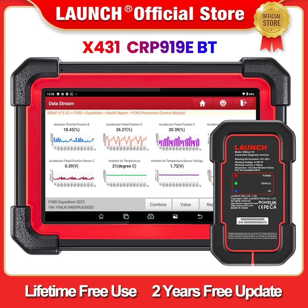 Миниатюра Автосканер LAUNCH X431 CRP919E BT с CAN FD