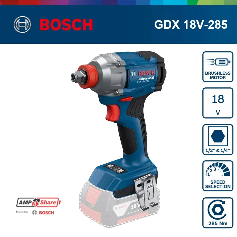 Ударный гайковёрт Bosch GDX 18V-285 для крепежа