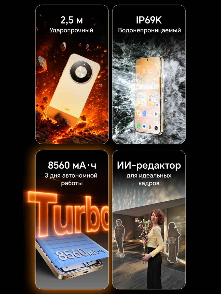 Смартфон HONOR Turbo 5G, 8/256 ГБ