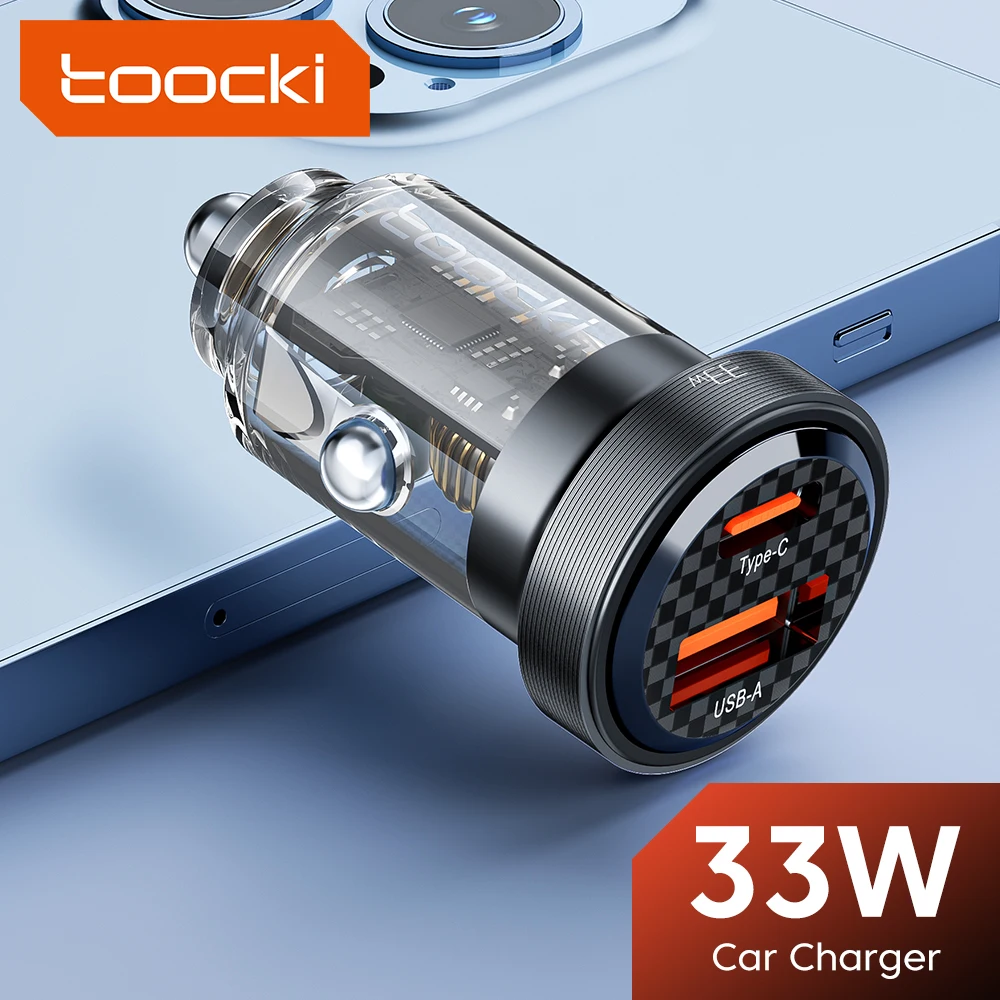 Автомобильная зарядка Toocki 33W USB-C PD 3.0 SCP 5A