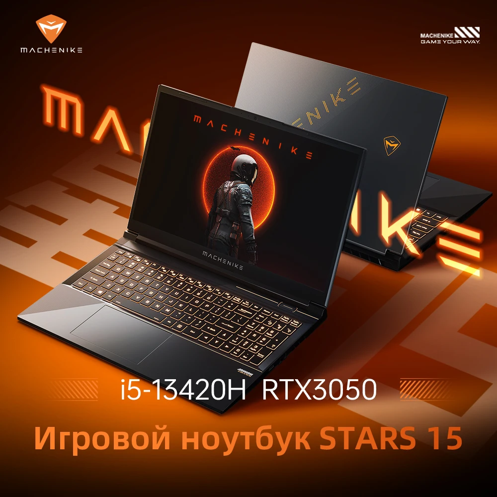 Игровой ноутбук MACHENIKE S15, RTX 3050, 16/512 ГБ