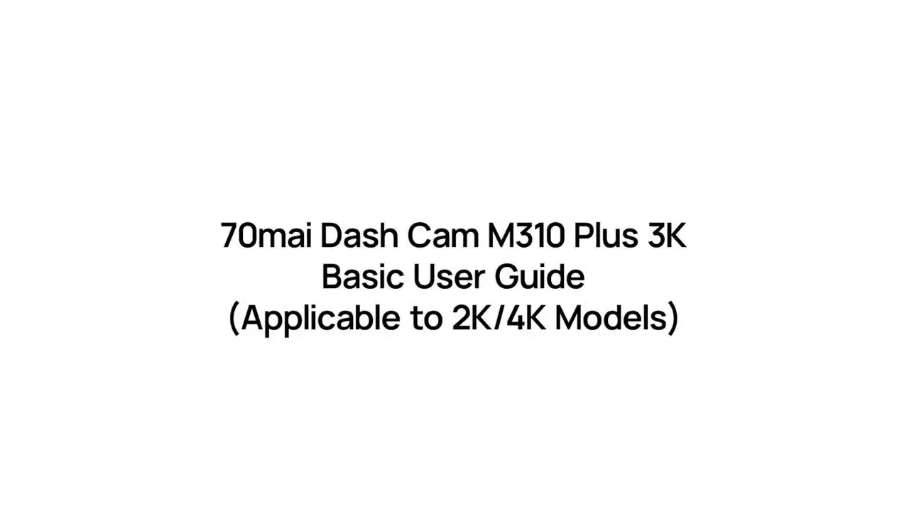 Миниатюра 70mai M310 Plus 2K Resolution, 1440P Night Vision WDR F1.55 Aperture, Voice Control 24H Parking Monitor Global Version New