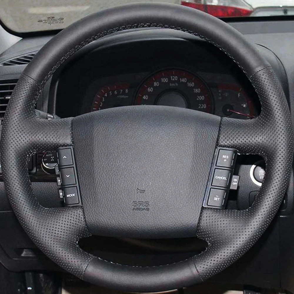 Миниатюра Чехол на руль для Kia Mohave 2008, искусственная кожа