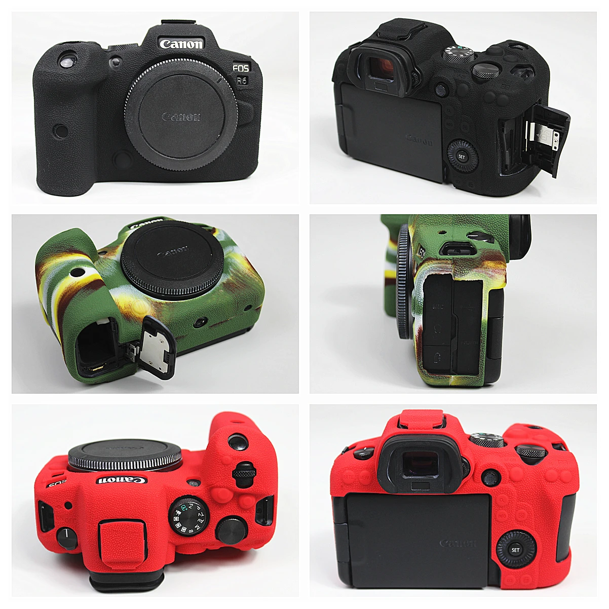 Миниатюра Силиконовый чехол для Canon EOS R5 R6 II Qalart