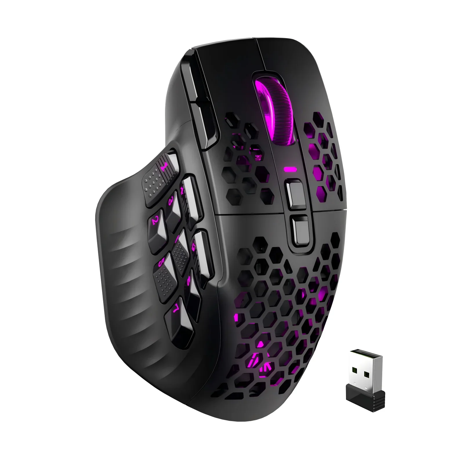 Беспроводная игровая мышь SOLAKA SM809 Pro 24000 DPI, 16 кнопок, RGB