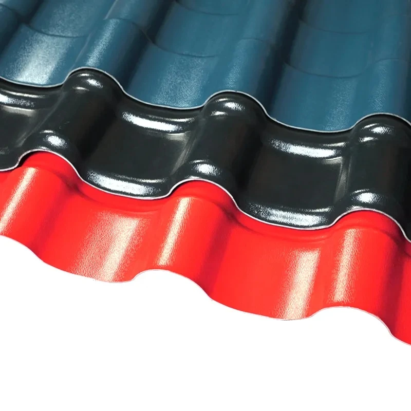 Миниатюра Пластиковые кровельные листы ASA UPVC, цветные